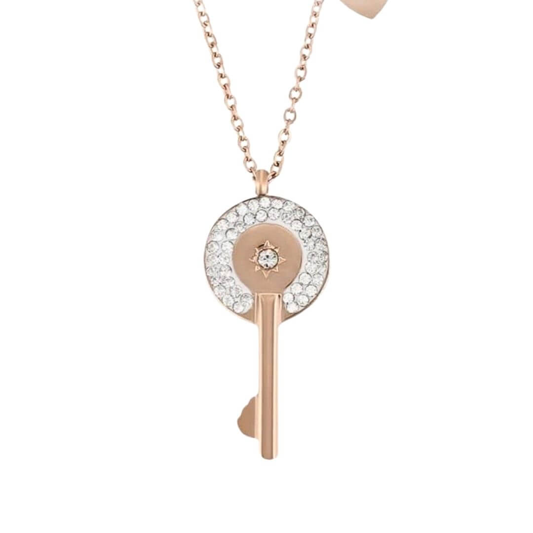 Rose Gold Color Key Locket