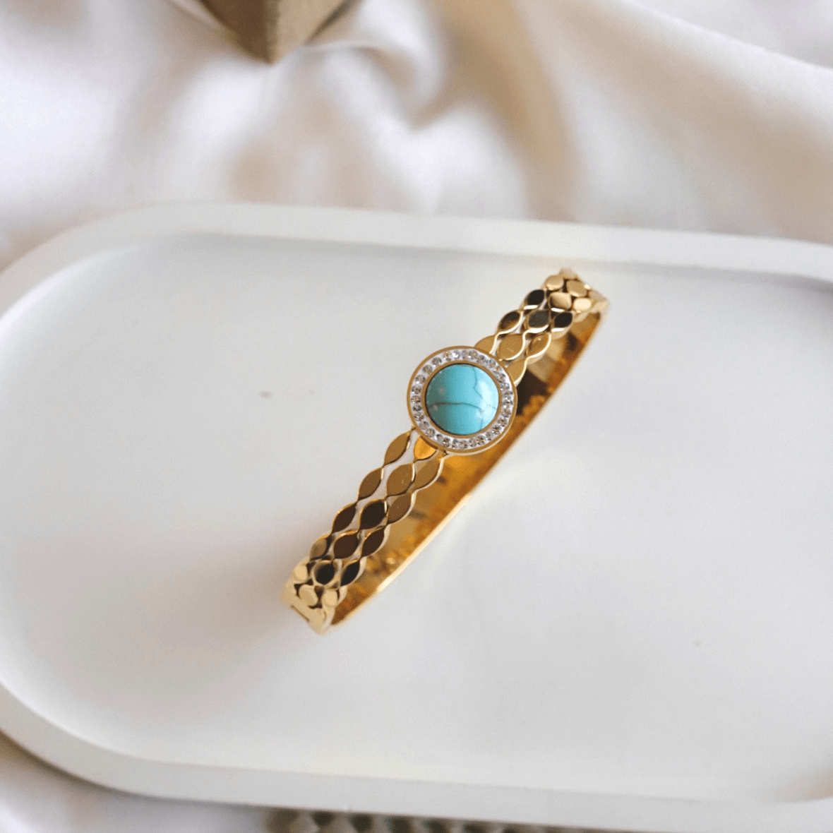 Stainless Steel Blue Bella Bangle