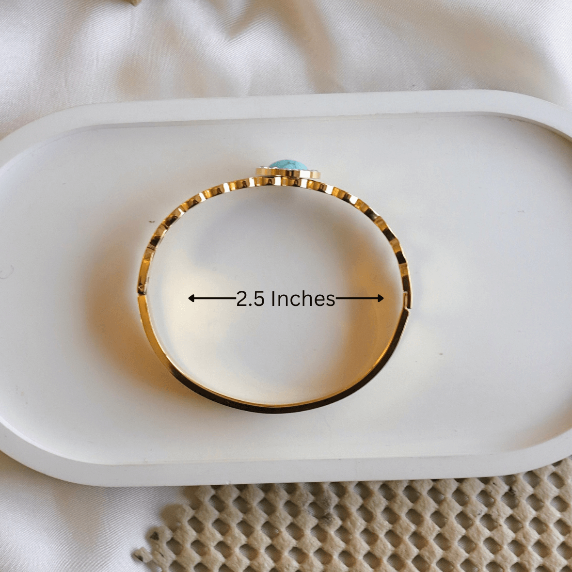 Stainless Steel Blue Bella Bangle