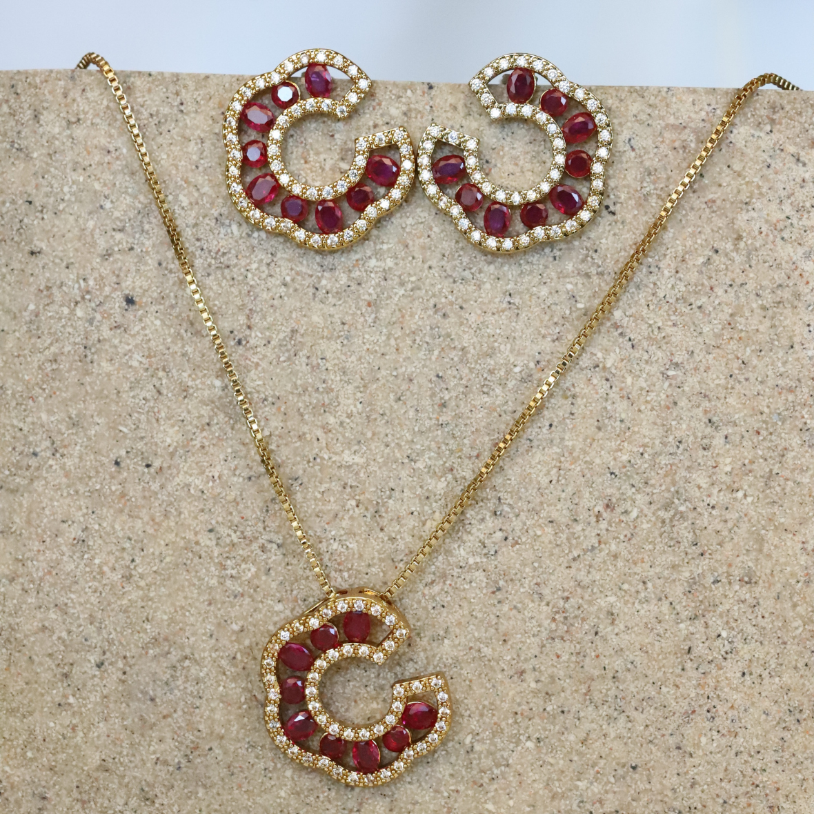 C Shape Diamond Halo