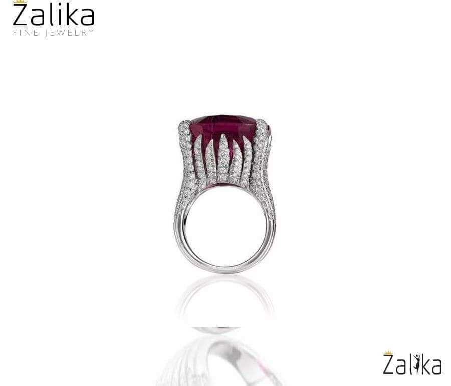 Red Large Stone Ring