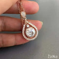 Rose Gold Zircon Necklace