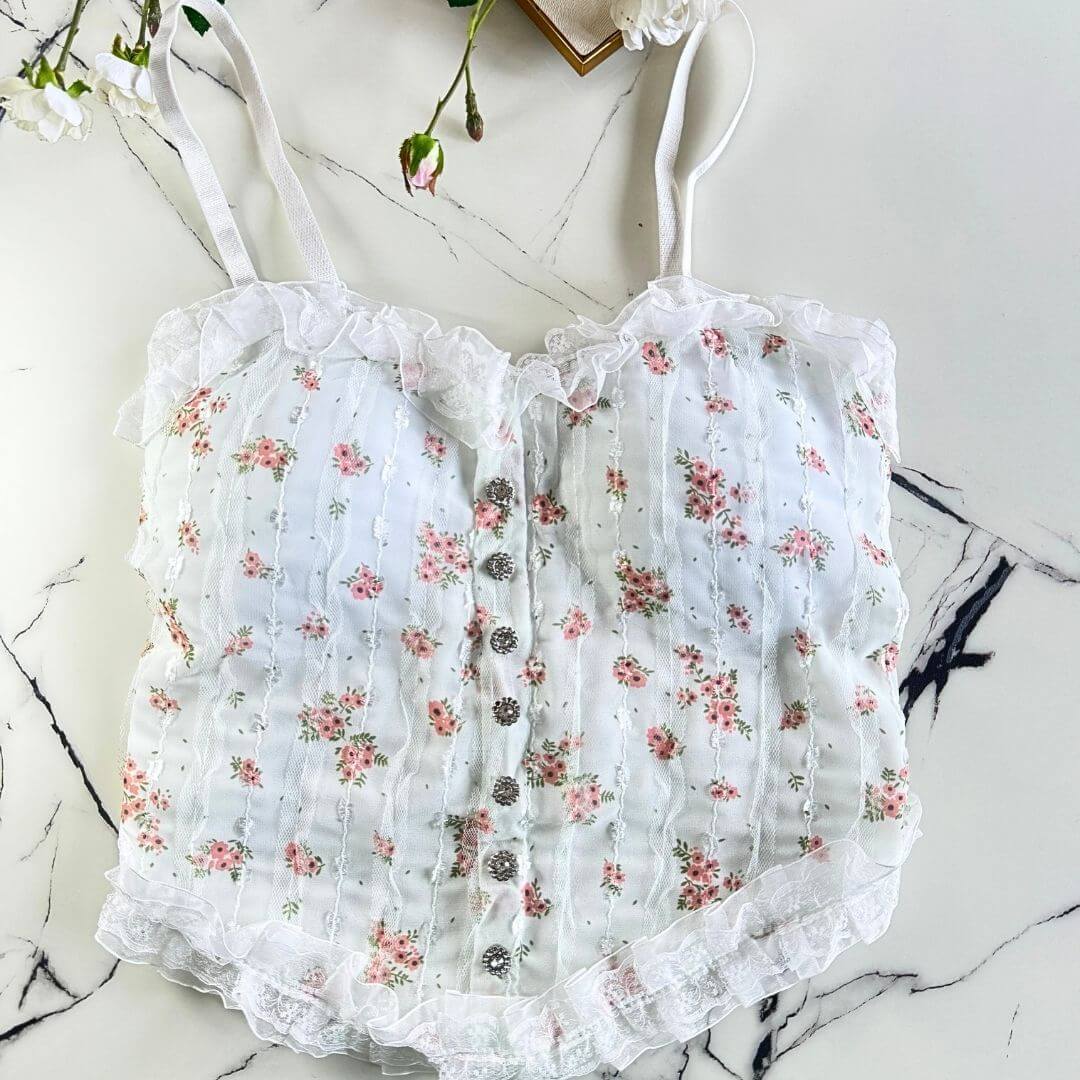 French Style Fancy top with strap