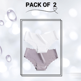 Seamless Scallop Trim Panty Pack of 2 (W