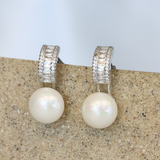 Pearl Zircon Earrings