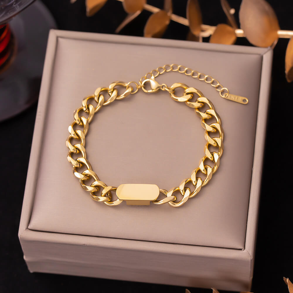 Elephant gold plated bracelet