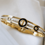 Rhinestone Stainless Steel Kara