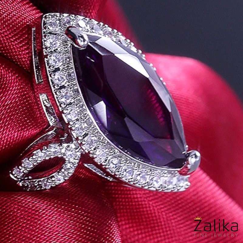 Purple Marquise Cut Ring