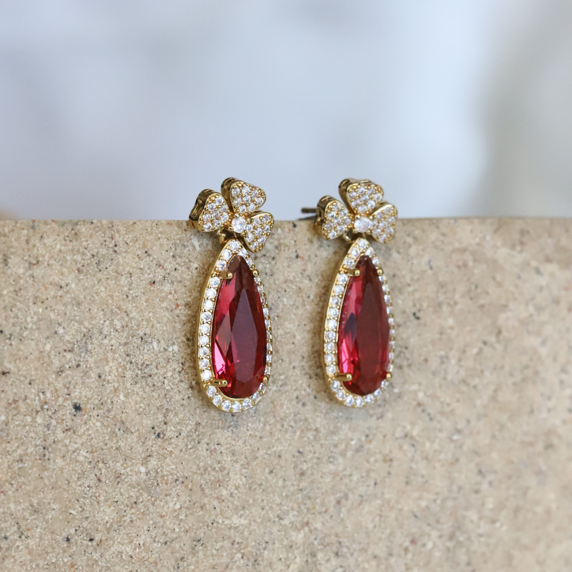 Big Crystal Drop Earring