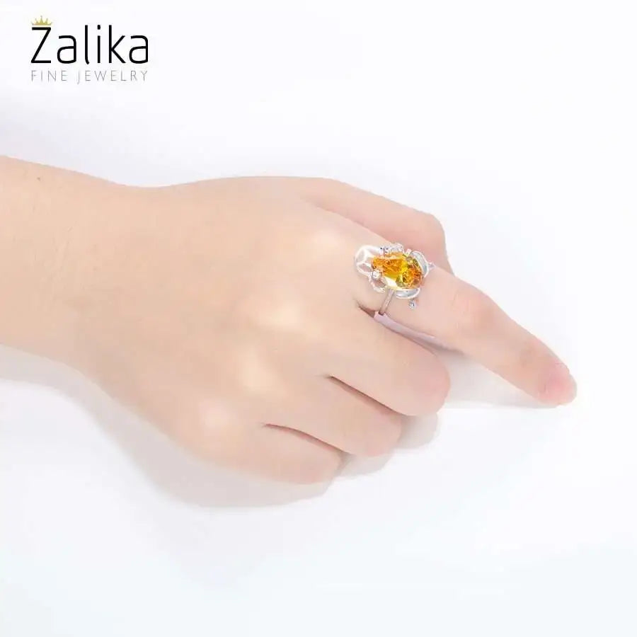 Lucky Coin Froggy Stone Ring