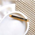 Openable Black Zircon Bangle