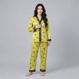 Luxury Silk Night Wear - Tenna Green