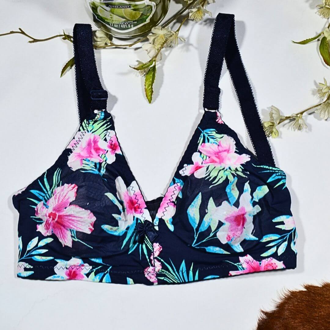 Ice silk Non padded Bra style 4