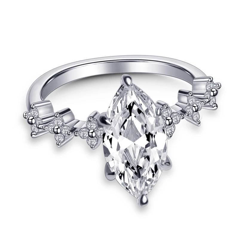 Marquise Cut CZ Stone Rings