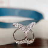 925 Silver Plated Imitate Crown Ring