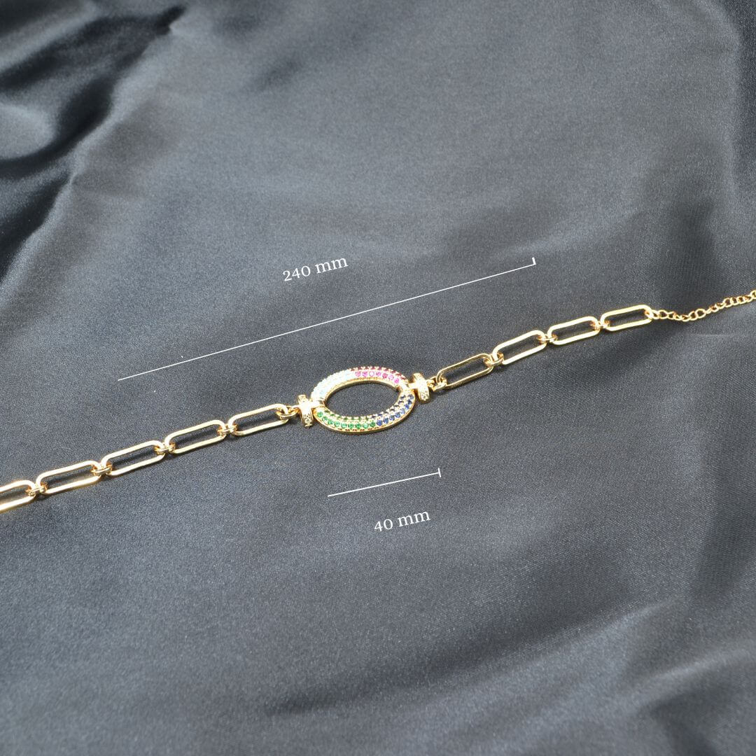 Elsa Gold Plated Chain Bracelet