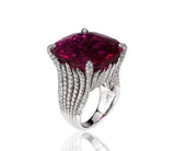 Red Large Stone Ring