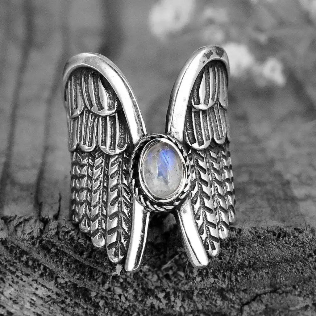 Angel Wings Opal Ring