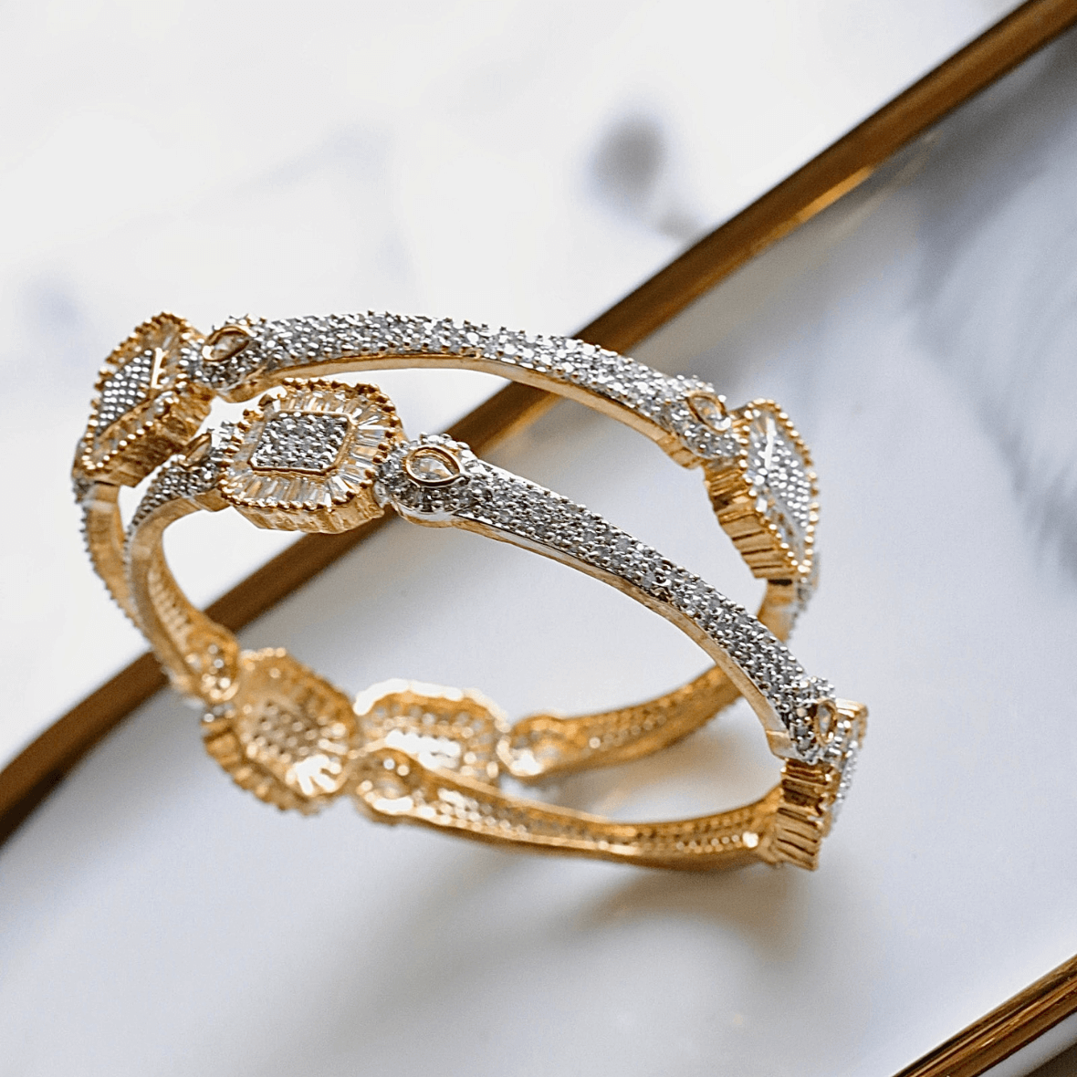 Maya 18k Gold Plated Bangle