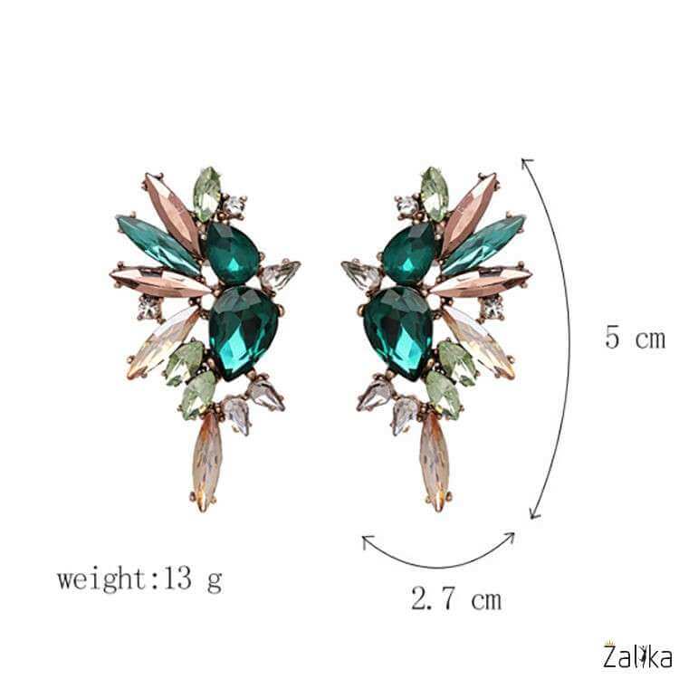 Big Crystal Dangle Earrings