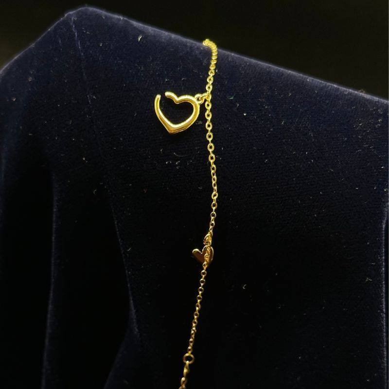 Broken Heart 18k Gold Plated Bracelet