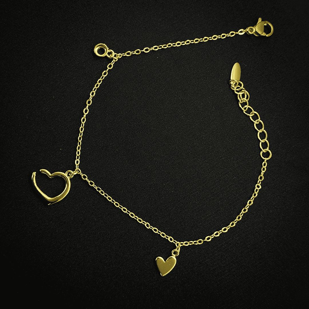 Broken Heart 18k Gold Plated Bracelet