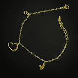 Broken Heart 18k Gold Plated Bracelet