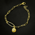 Brooch 18k Gold Plated Bracelet