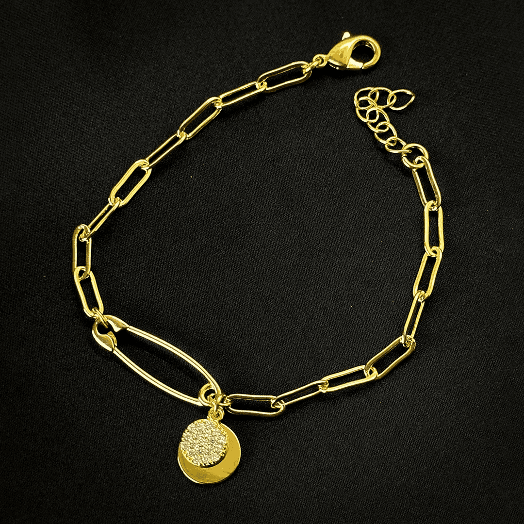 Brooch 18k Gold Plated Bracelet