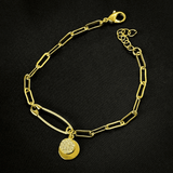 Brooch 18k Gold Plated Bracelet