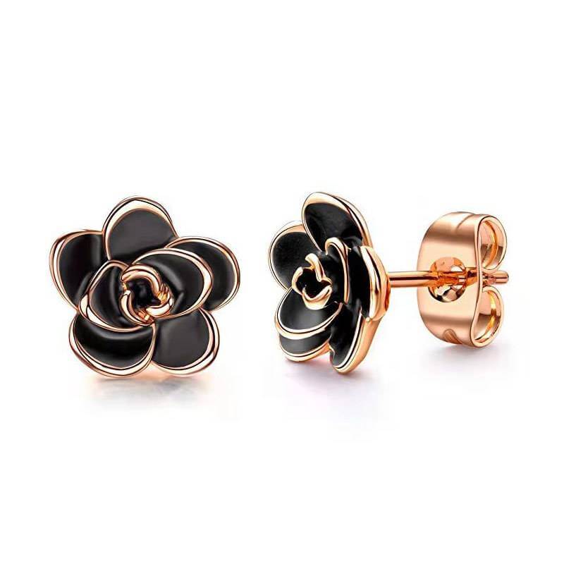 Camellia Vintage Stud Earrings