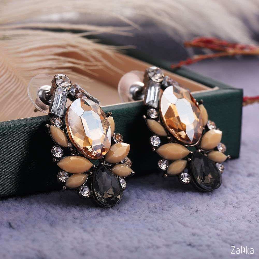 Champagne Crystal Earrings