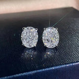 Oval Cubic Zirconia Earring