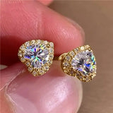 Cute Female Heart Studs