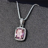 Dainty Bling 3 Colors Crystal Zircon Necklace