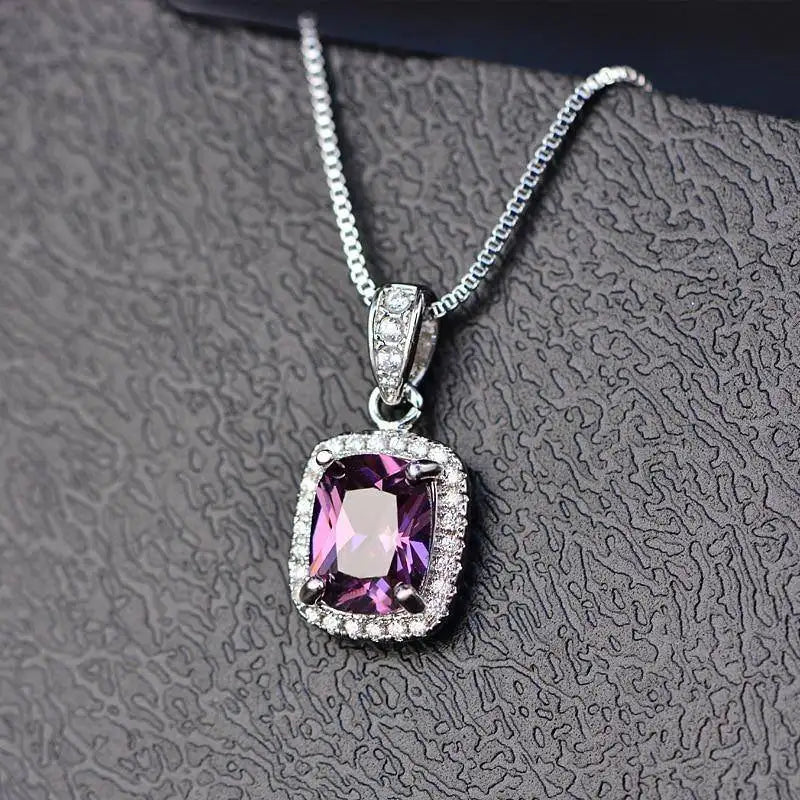 Dainty Bling 3 Colors Crystal Zircon Necklace