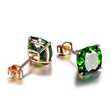 Emerald Crystal Earrings