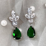 Emerald Green Stone Earrings