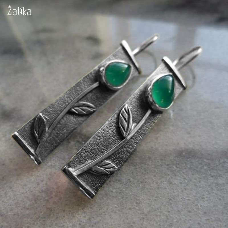 Ethnic Rectangle Retro Earrings
