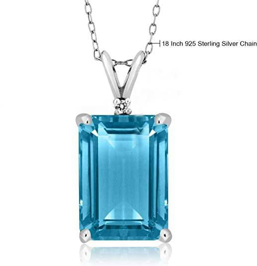 Exquisite Rectangle Shaped 925 Silver Plated Necklace