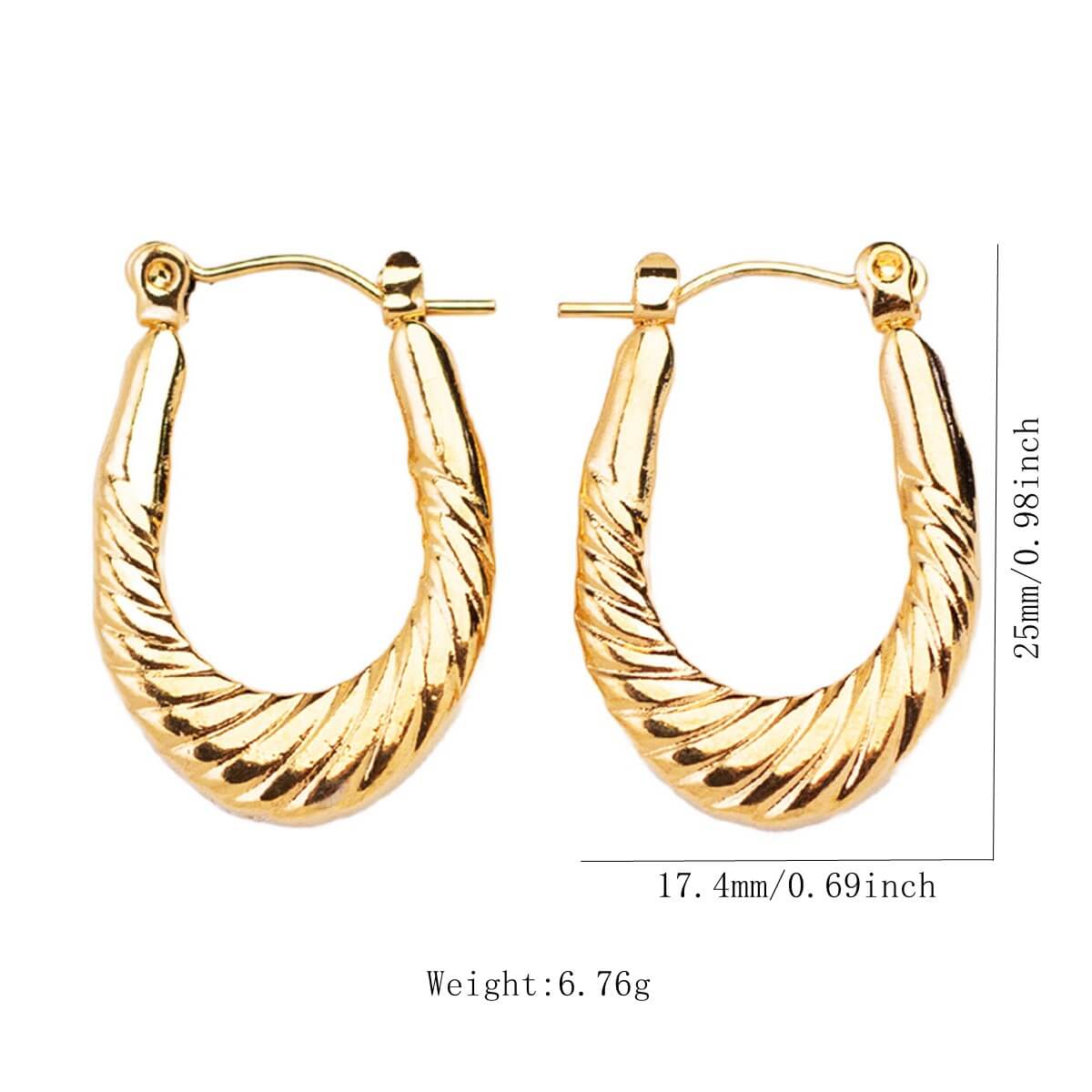 gold plated hoops