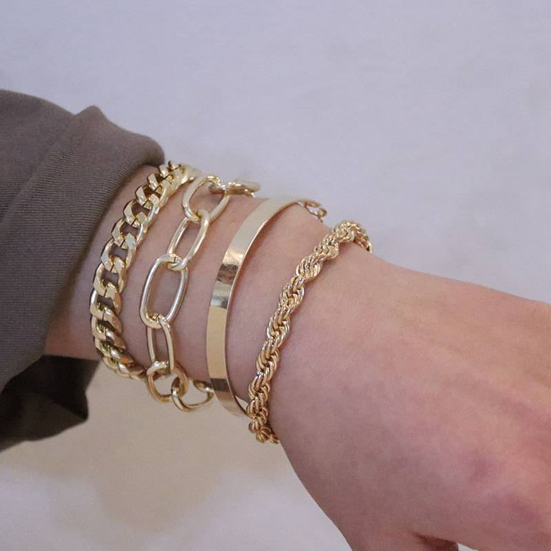 Punk Twisted Adjustable Bracelets