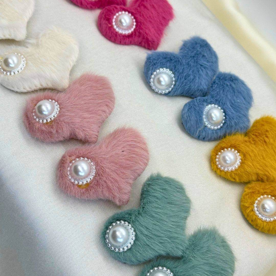 Full Heart Hair Pin Pack of 2