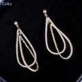 Geometric Long Drop Earrings