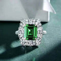 Green Gemstone 925 Silver Ring