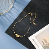 Stainless Steel Heart Anklet
