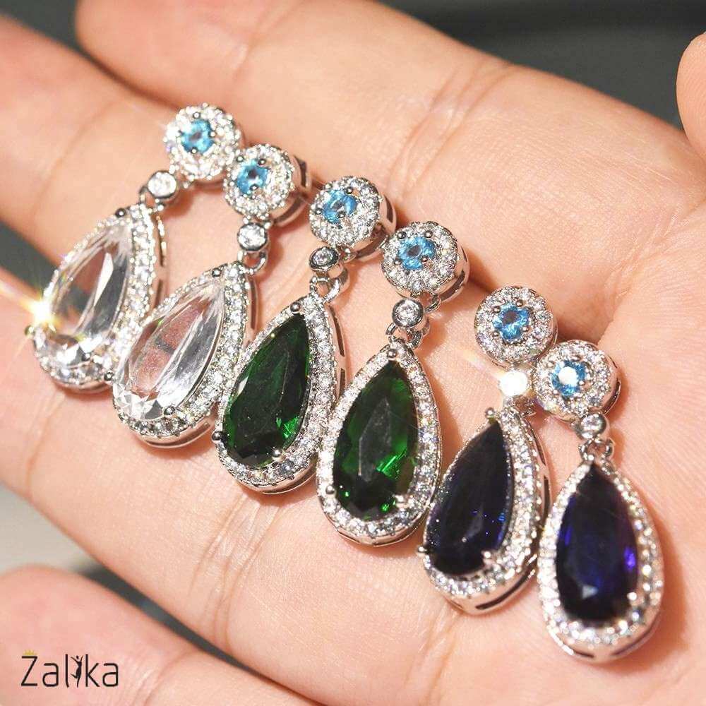 Crystal CZ Drop Earring