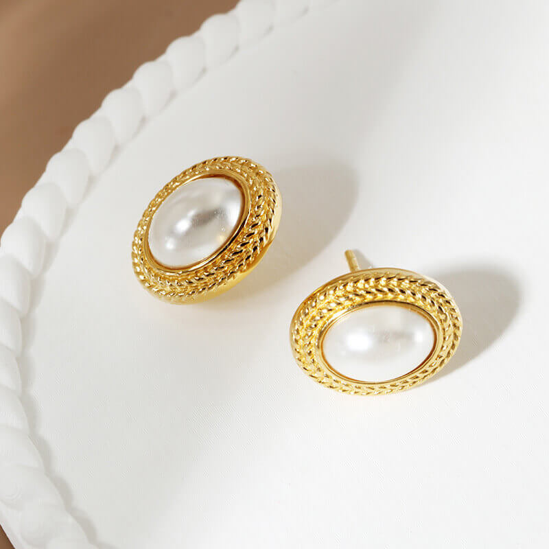 Pearl Stud Earrings