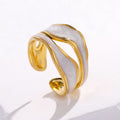 Oil Dripping Stacking Knuckle Ring