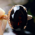 Cubic Oval Zircon Ring